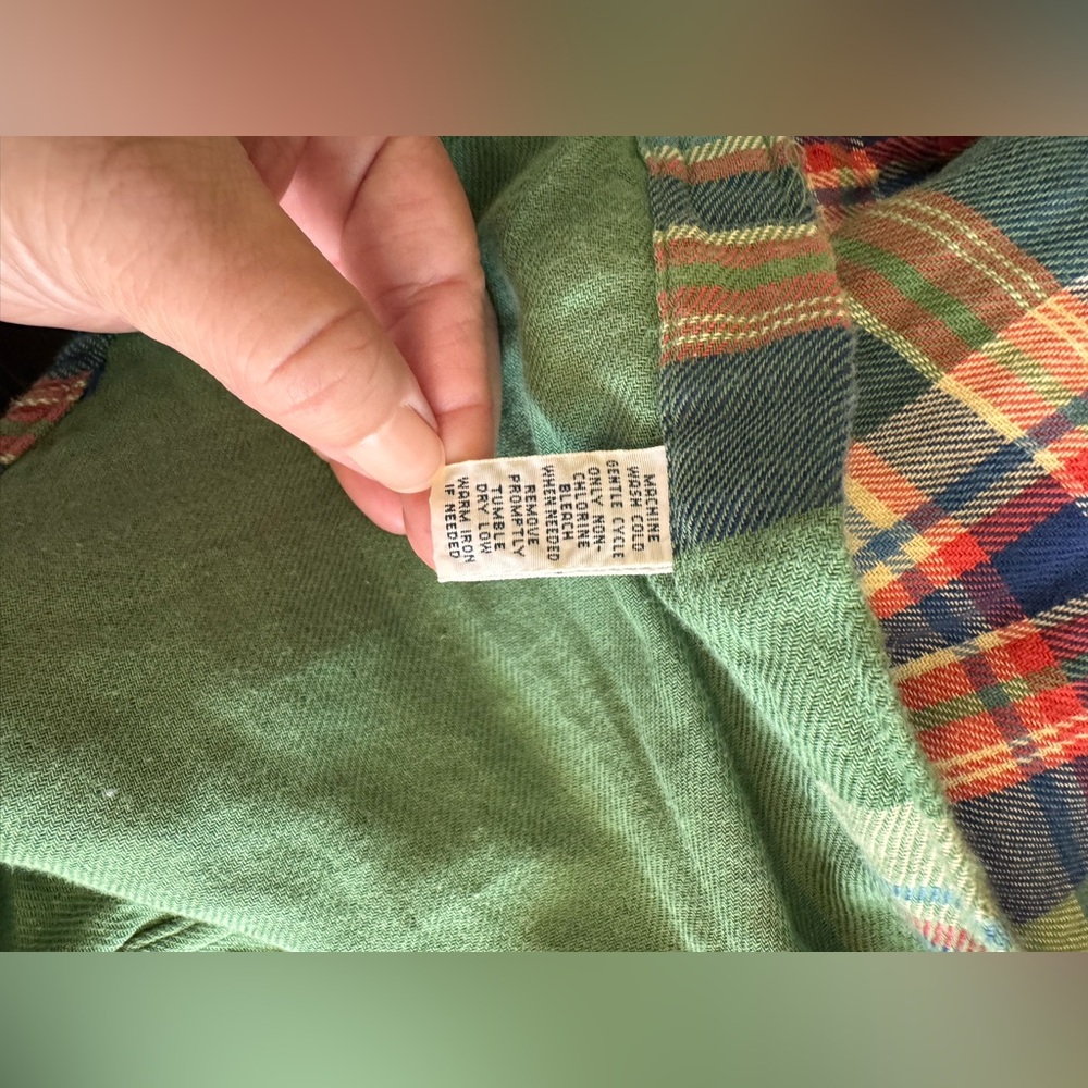 Ralph Lauren Vintage Men's Multicolor Plaid Flannel Shirt - Picture 7 of 8